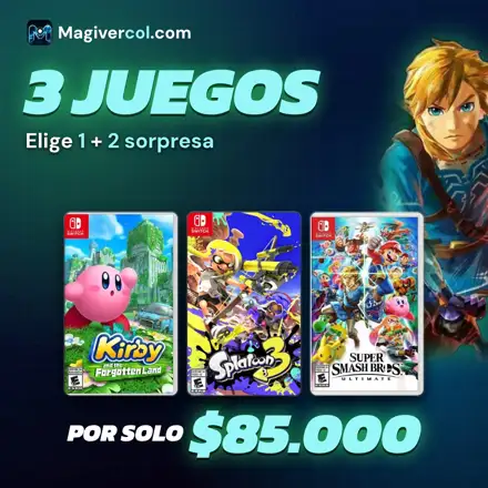 Anuncio 3 juegos por 85.000